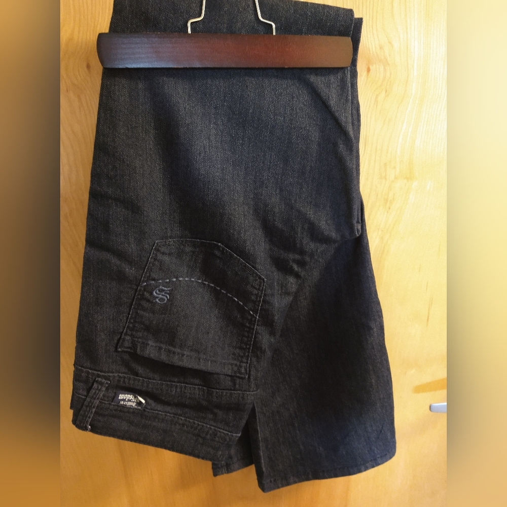 Source Of wisdom Dark Denim Jeans Size 12